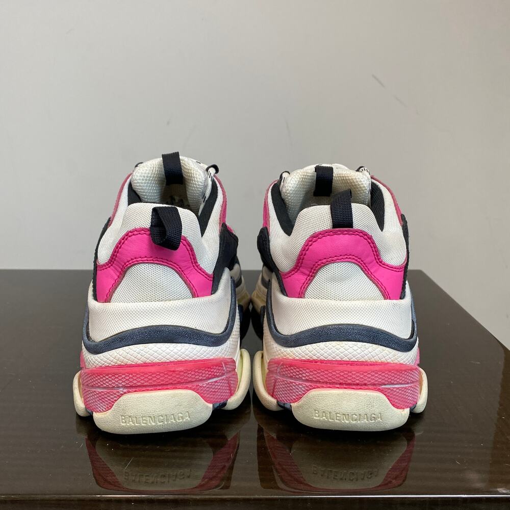 Balenciaga Triple S Bicolor Purple Trainers Chunky Sneakers Women's 41 US 11 - Picture 4 of 12